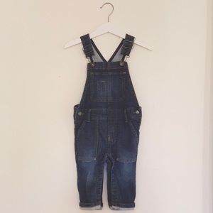 Soft denim overalls